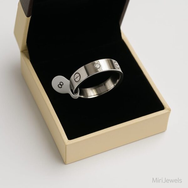 Silver forever ring