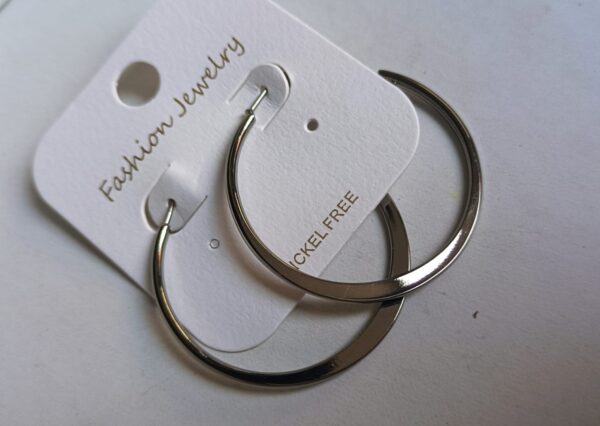 Silver hoops